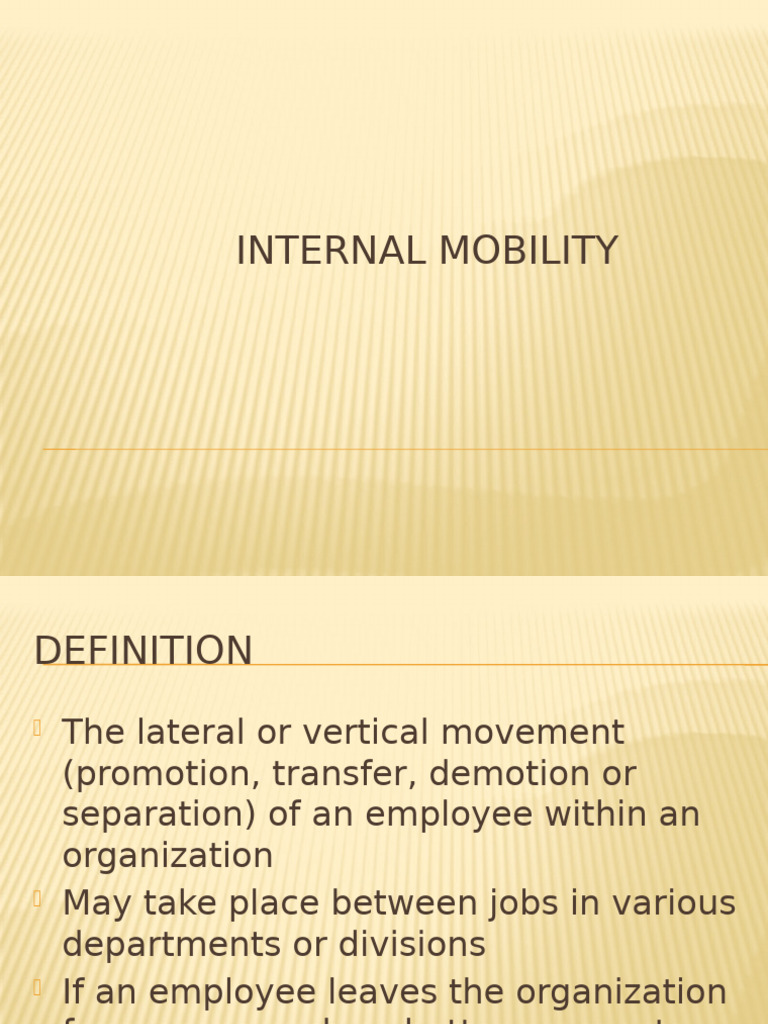 16 Internal Mobility | PDF