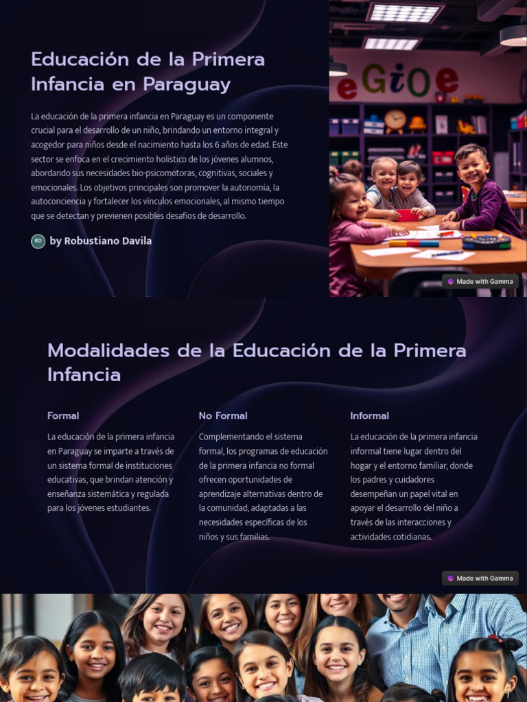 Educacion de La Primera Infancia en Paraguay | PDF
