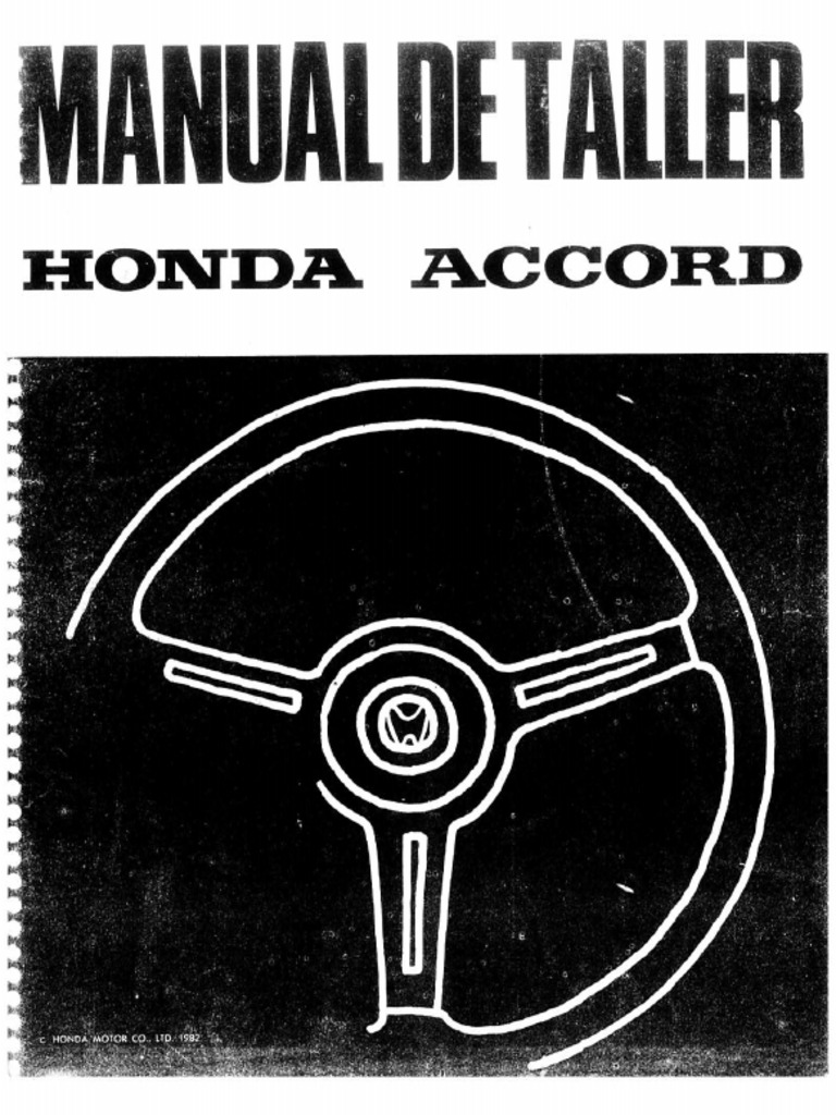 HONDA ACCORD MAINTENANCE MANUAL PDF visual data 2