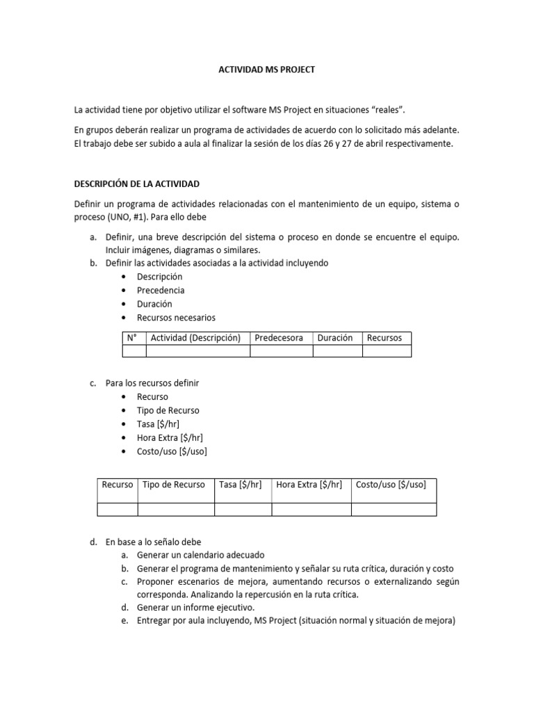 Actividad ms project pdf