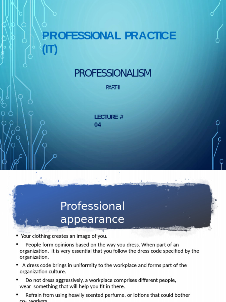 03 Professionalism (Part-2) | PDF