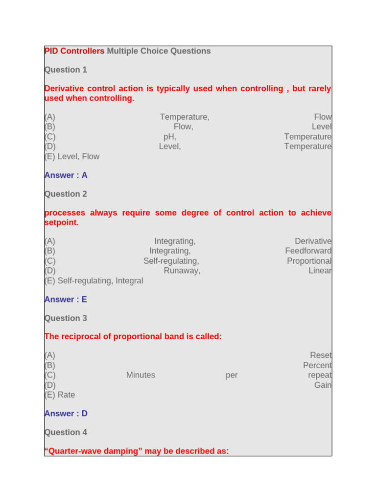 PID Controllers | PDF