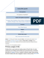 Chettiar and Notable Chettiar People