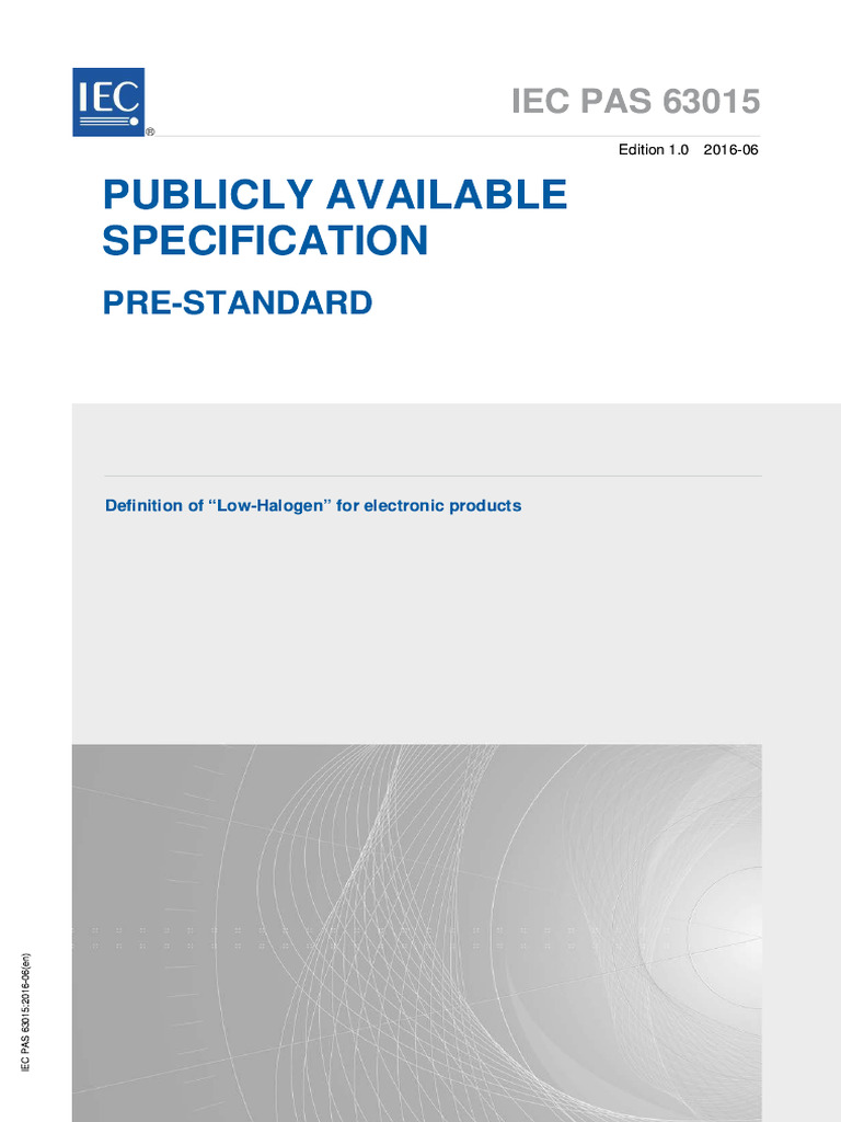 Iec Pas 63015-2016 | PDF
