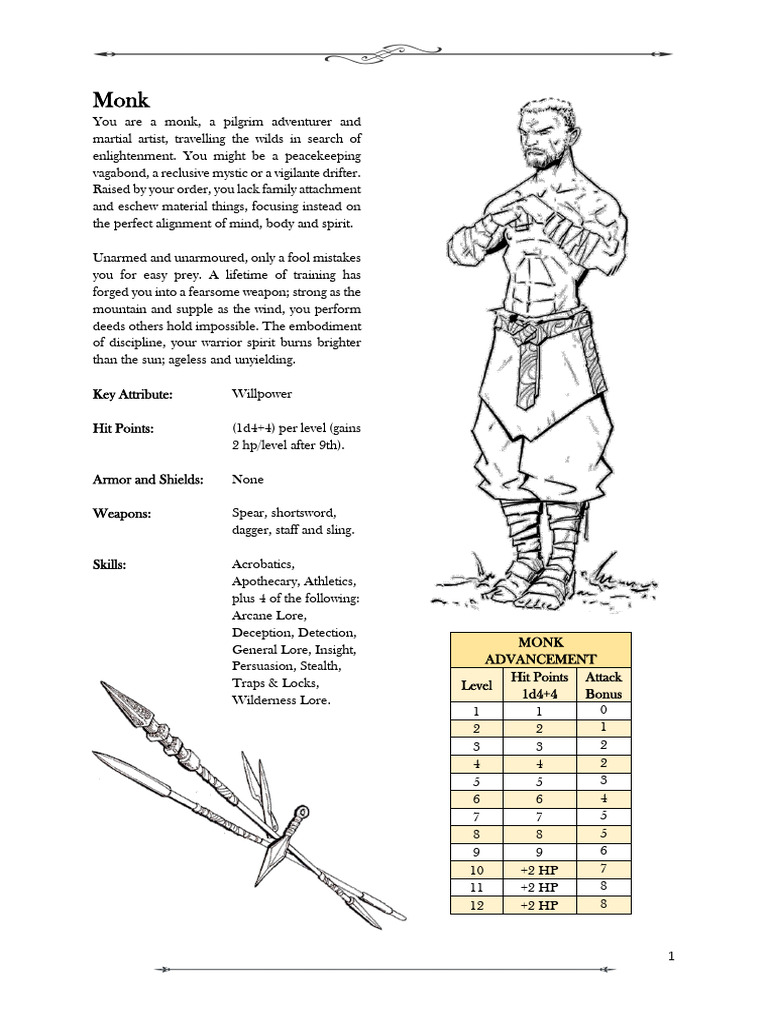 LFG Monk Class | PDF