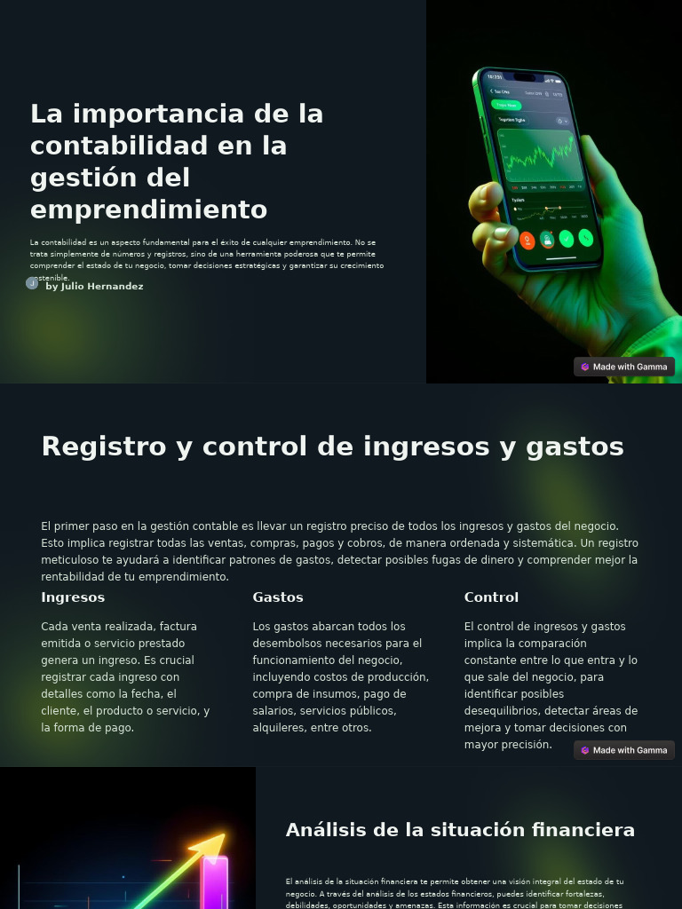 La Importancia de La Contabilidad en La Gestion Del Emprendimiento | PDF