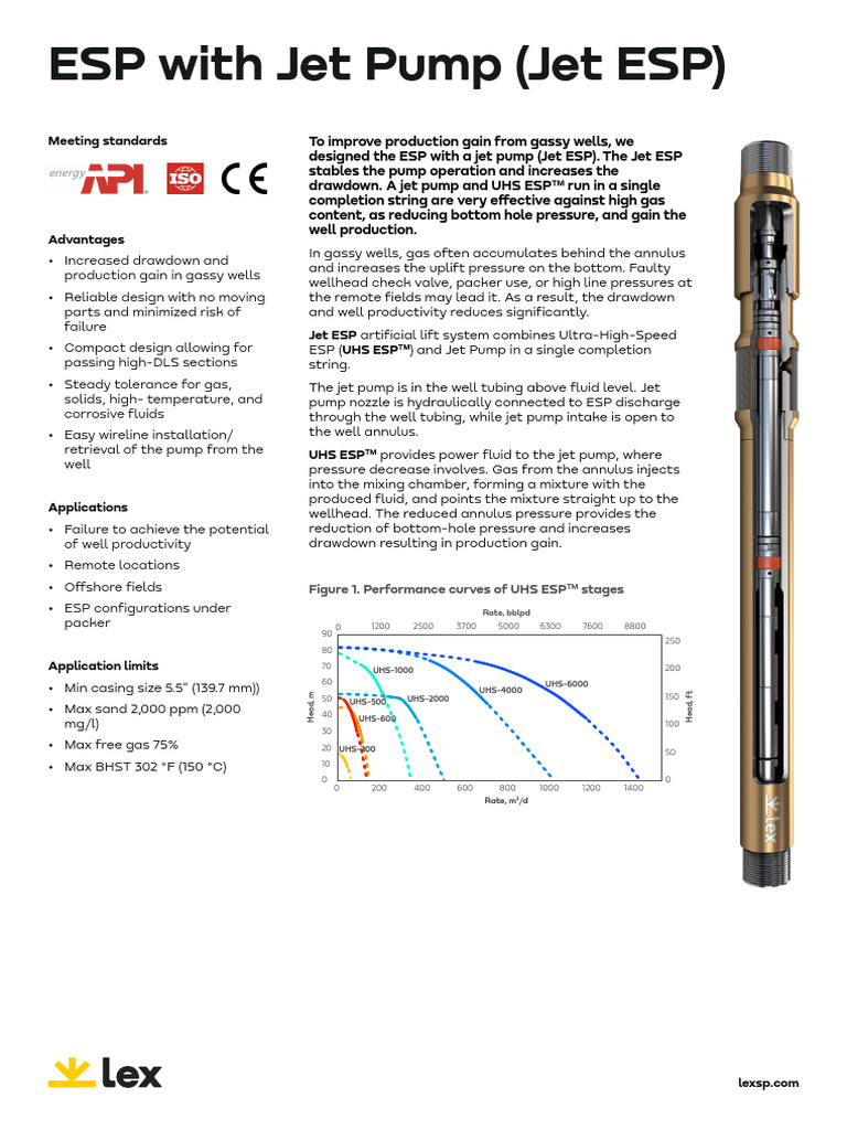 Jet ESP for Enhanced Gassy Well Production | PDF | Pump | Mechanical ...