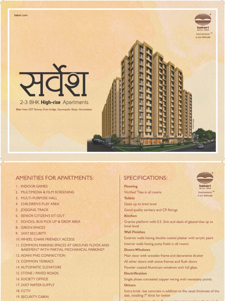 Bakeri Sarvesh Brochure | PDF