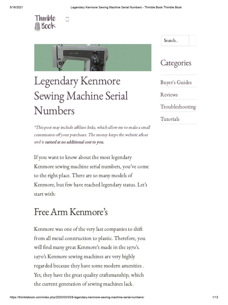 OLD KENMORE MODEL NUMBERS intelligence overview
