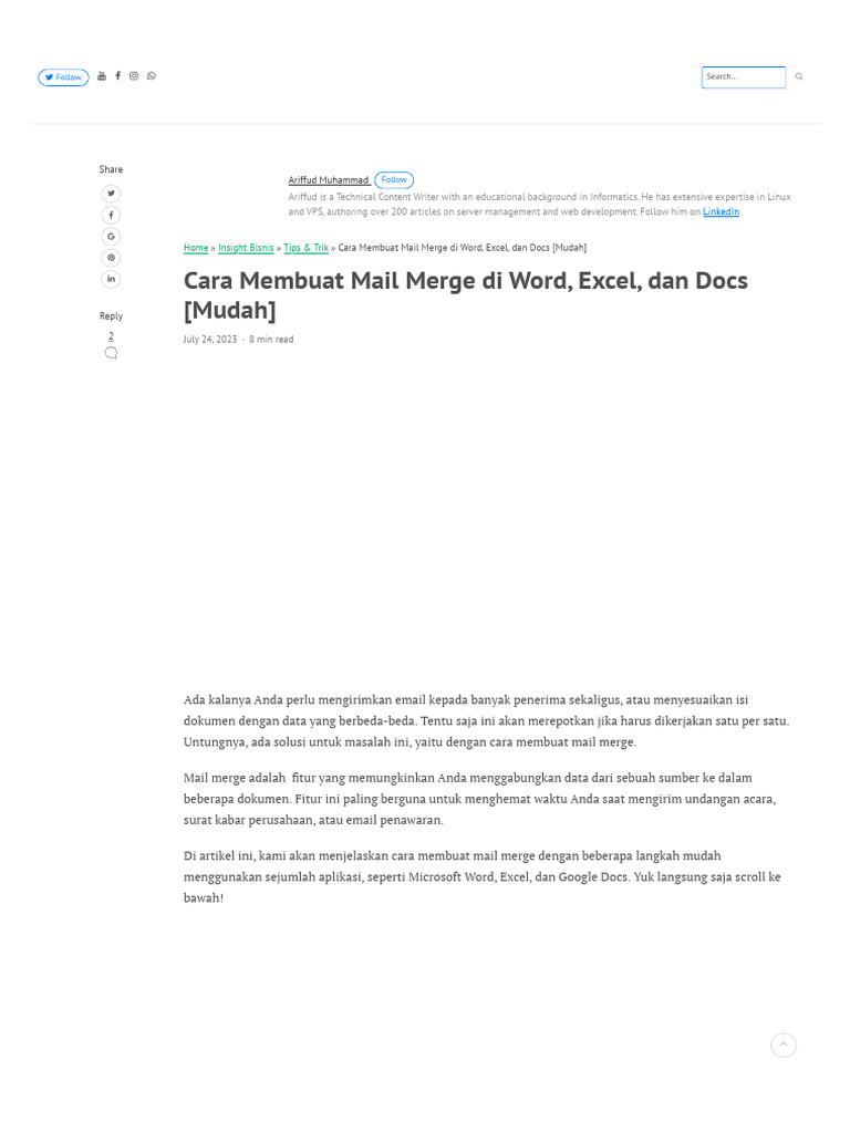tutorial membuat mail merge word 2010