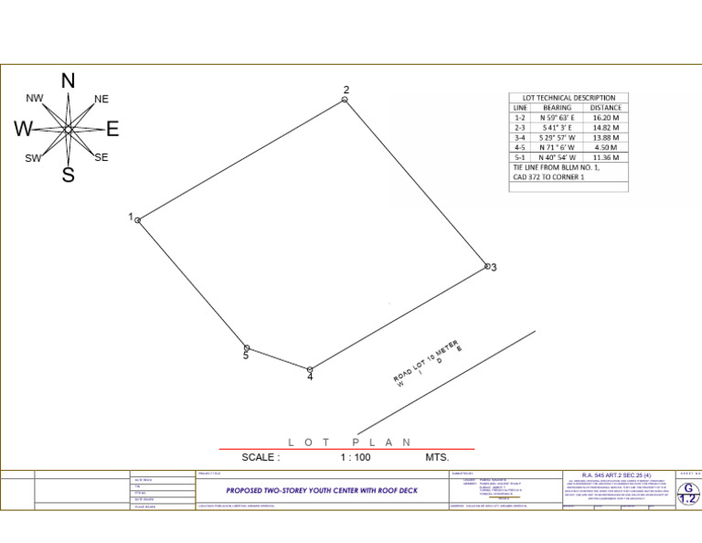 NE NW 2: Scale: 1: 100 Mts | PDF
