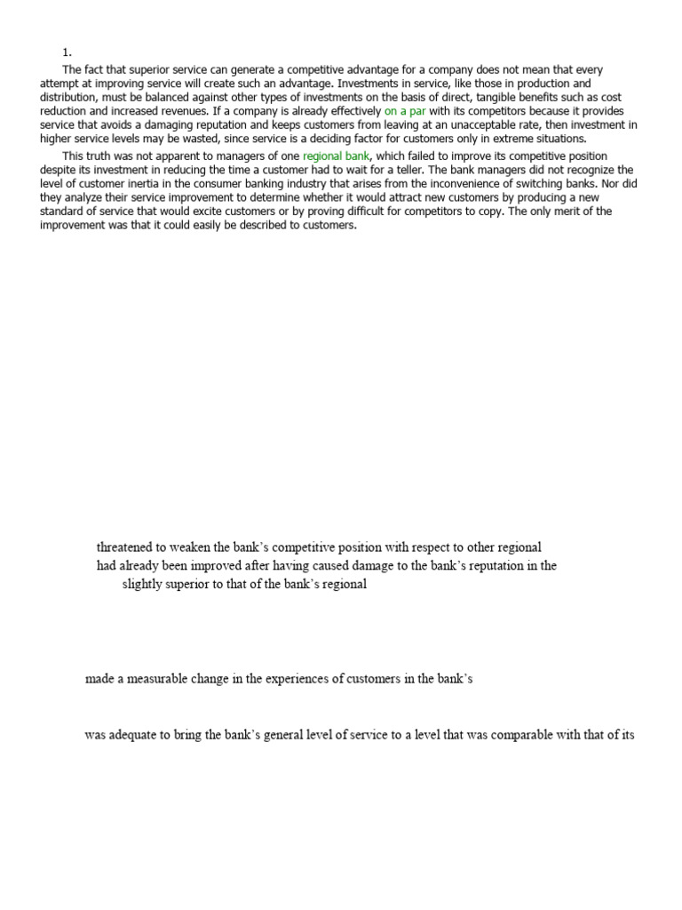Reading Comprehension 1 | PDF