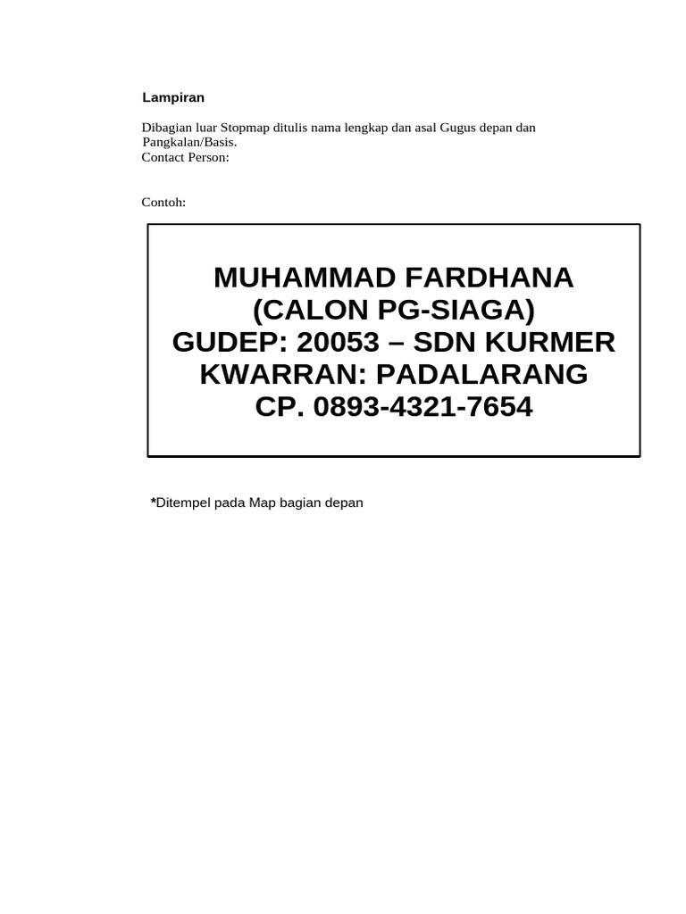 Formulir Pg 2024 Pdf