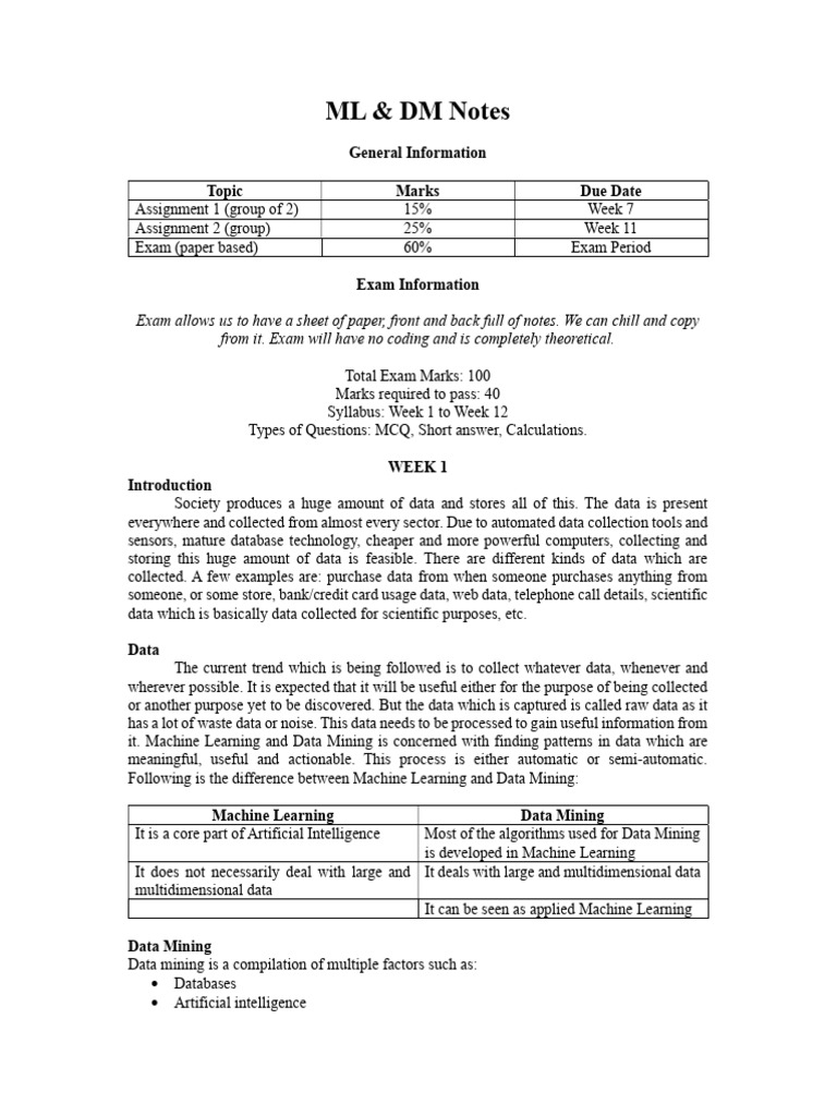 USYD COMP5318 - Machine Learning and Data Mining | PDF