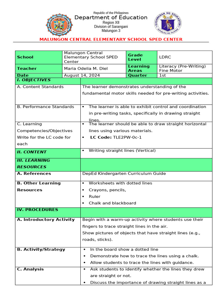 Lesson Plan 1st Quarter | PDF
