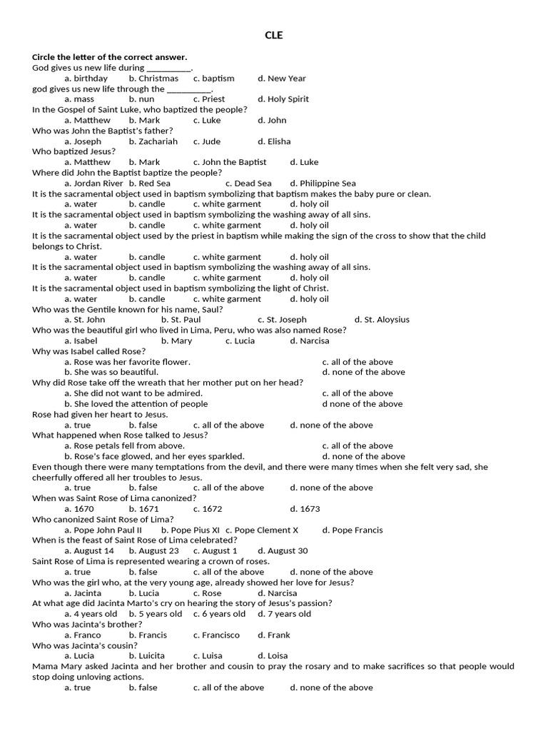 Qa - Cle Reviewer | PDF