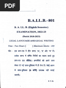 Legal Language Paper
