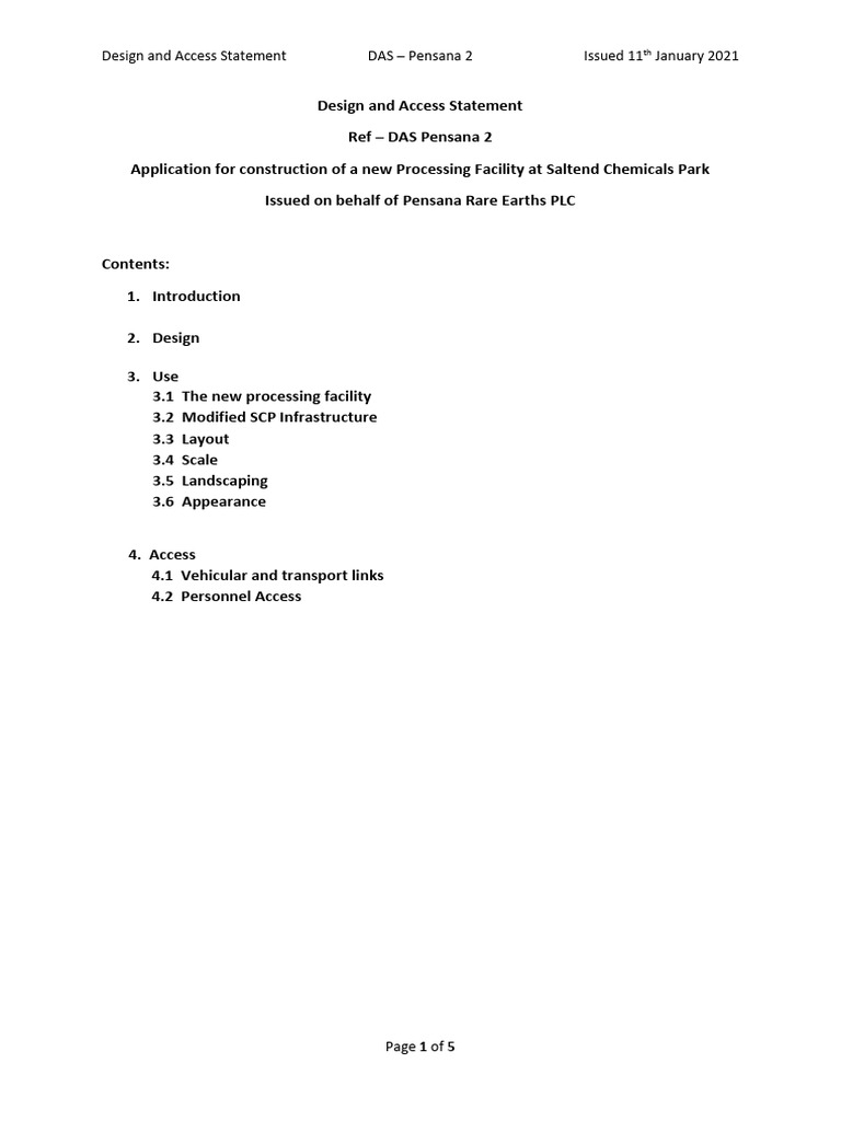 Application With Project Details | PDF
