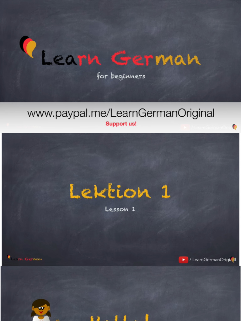 A1 German All Lessons | PDF