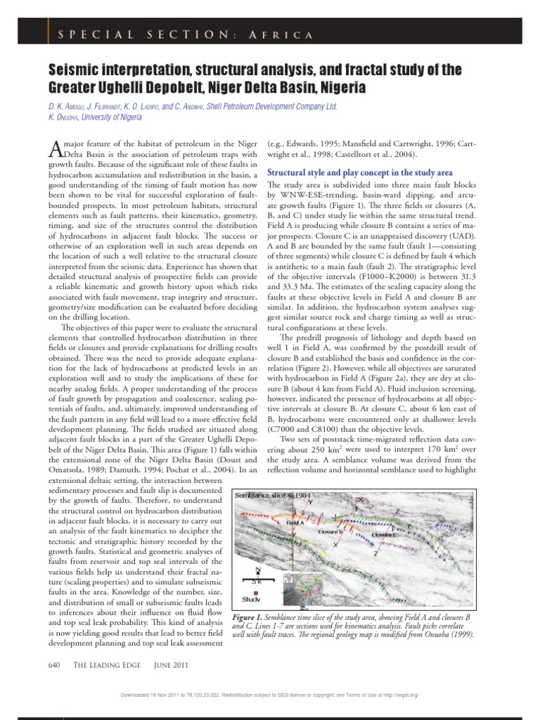 Seismic Interpretation | PDF | Fault (Geology) | Hydrocarbon Exploration