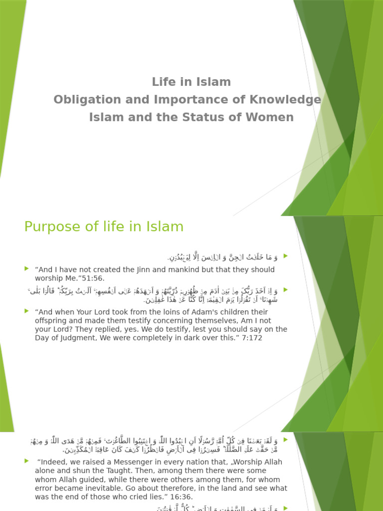 Week 14 Status of Women in Islam | PDF