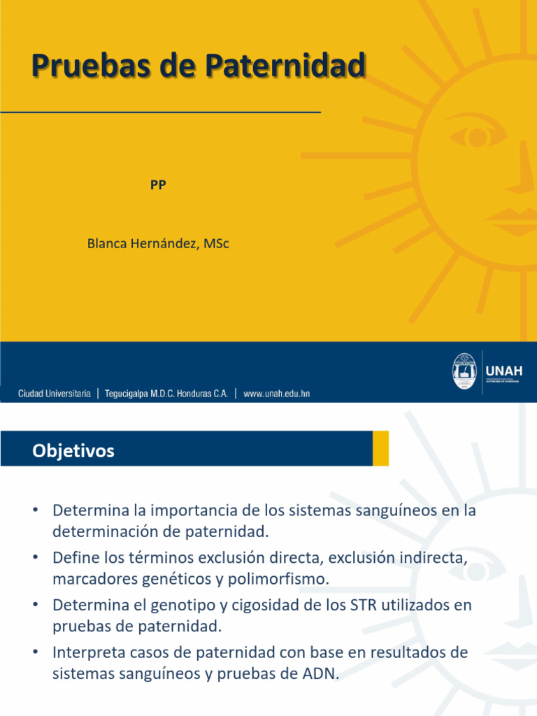 Pruebas De Paternidad Pdf