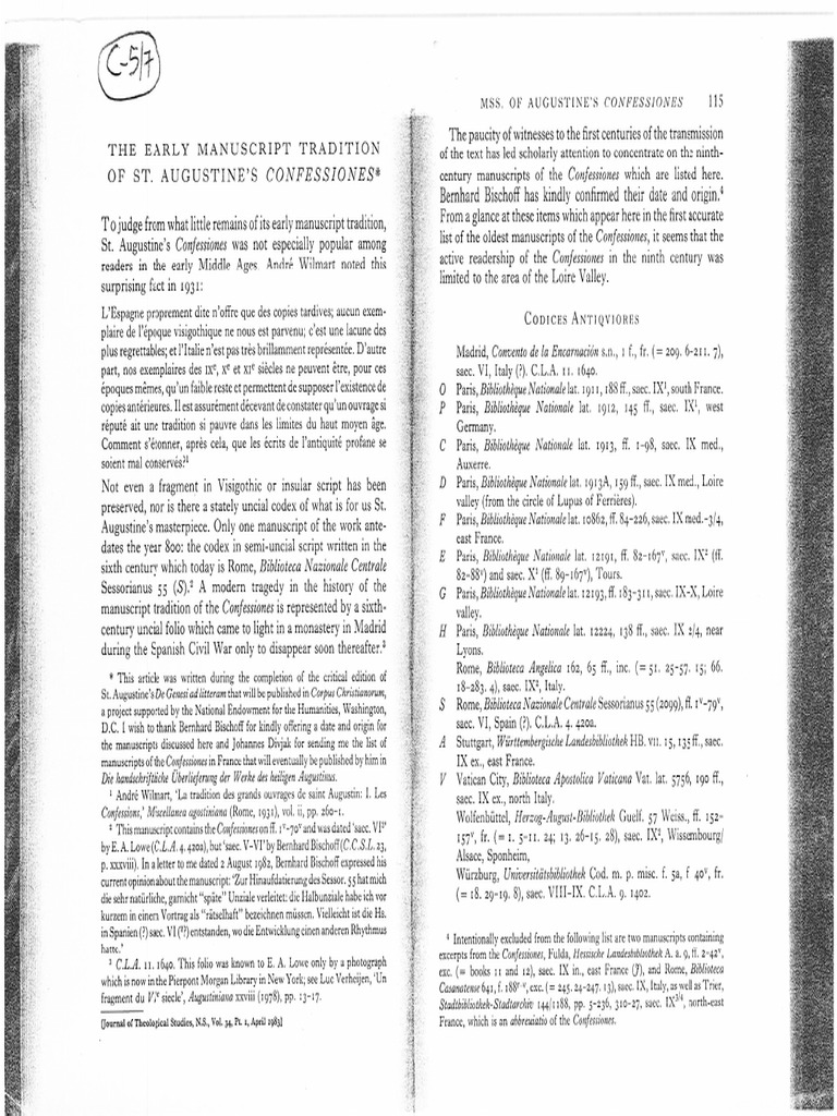 MSS of The Aug | PDF