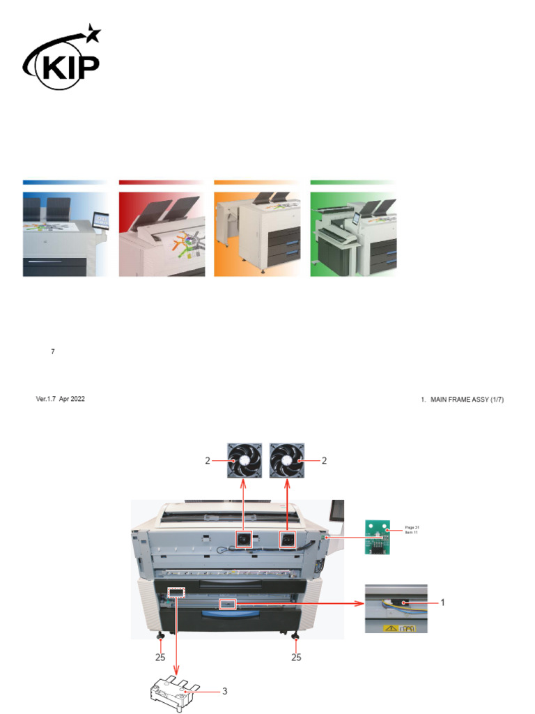 KIP+800+Series+Parts+Manual+ (x0 x1 x2) +ver+1.7 | PDF