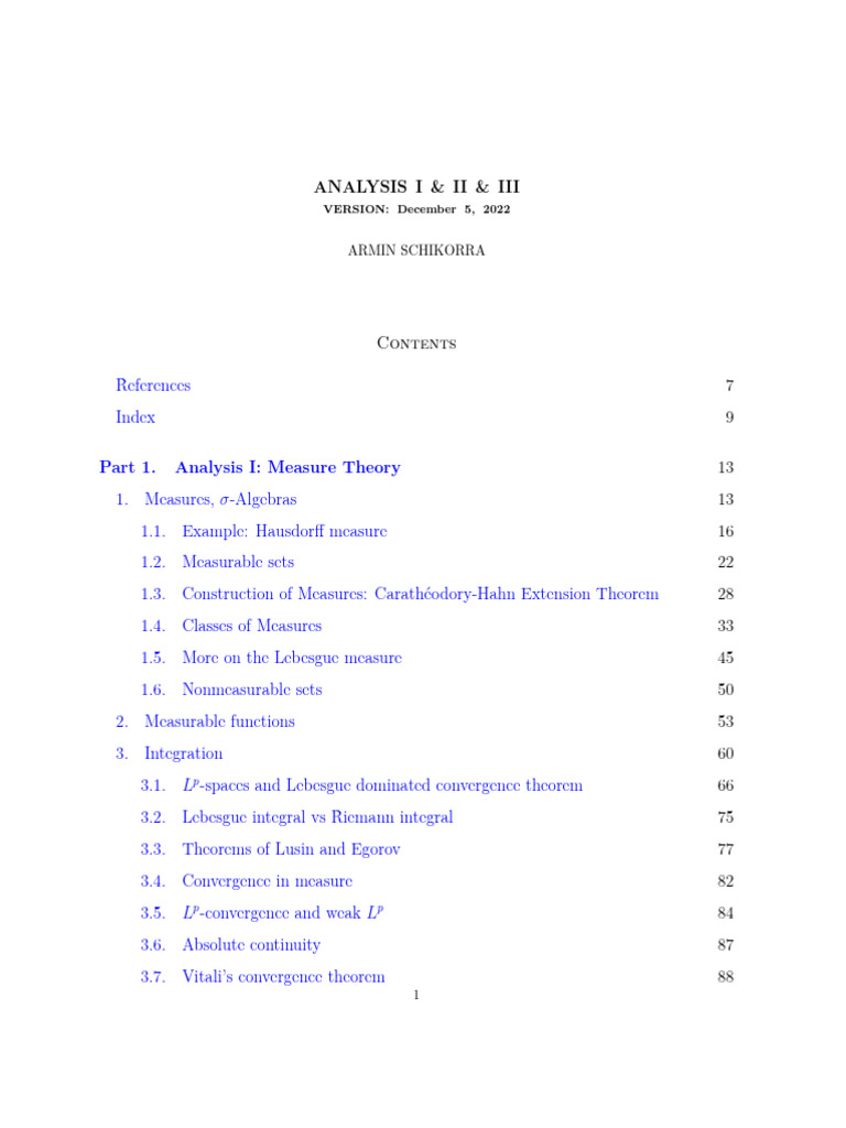 Analysis III | PDF