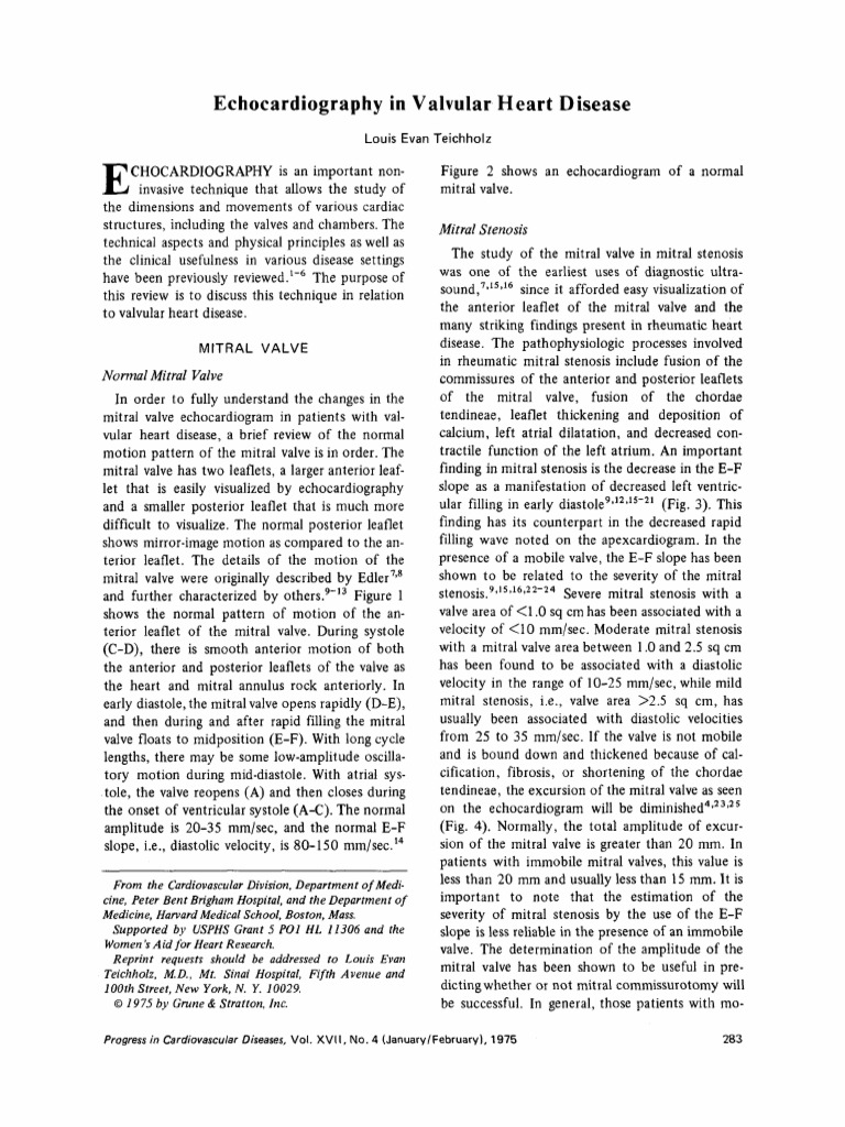 Echocardiography in Valvular Heart Disea | PDF | Heart Valve ...