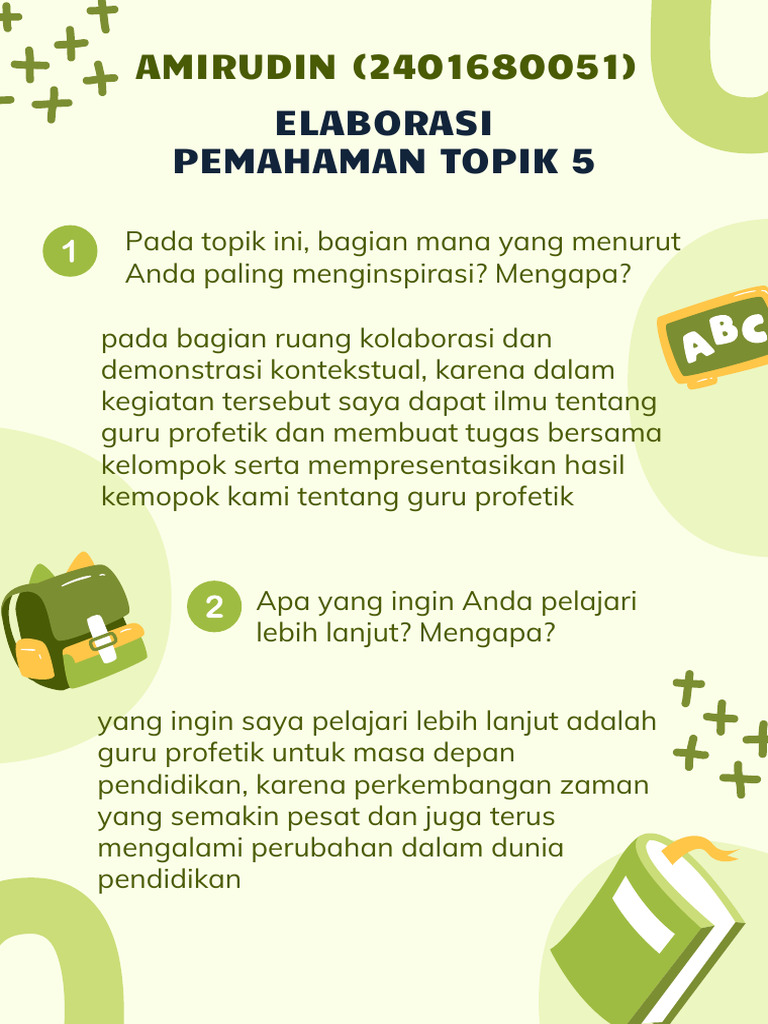 Topik 5 Elaborasi Pemahaman | PDF | Career & Growth