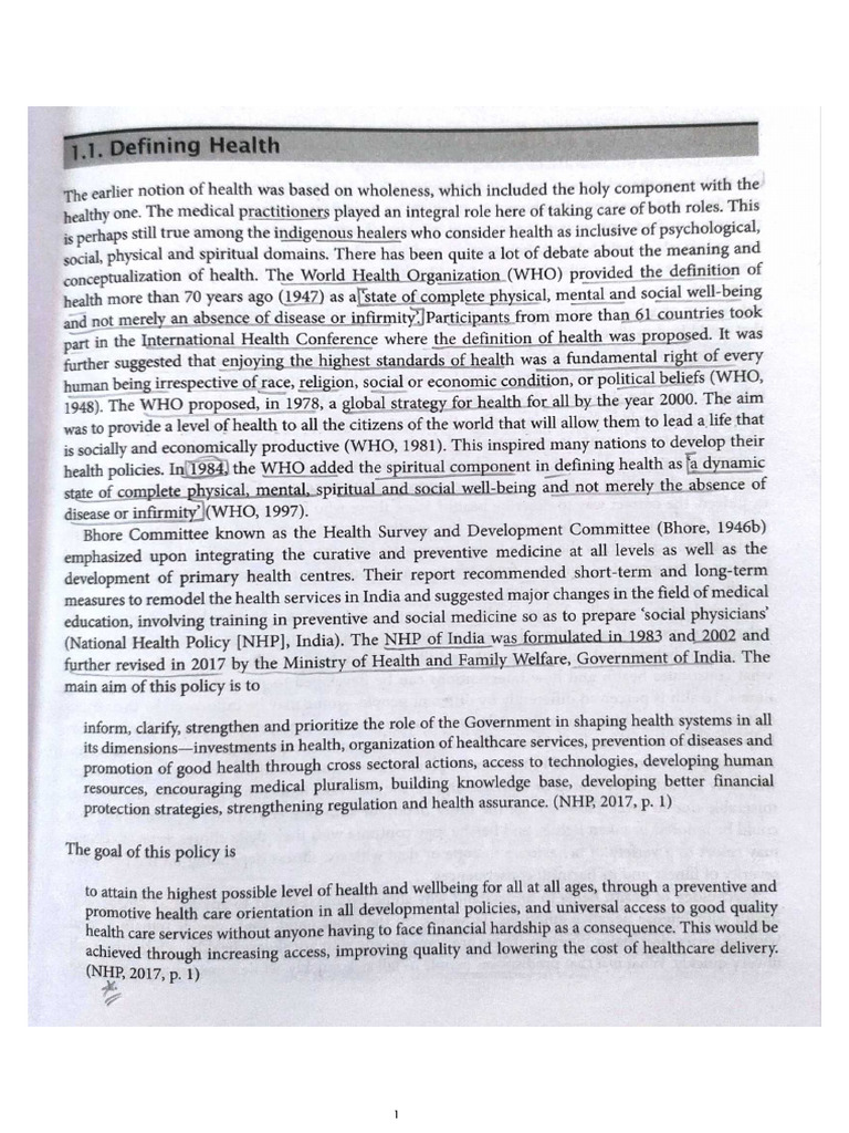 Psychology of Health and Well Being | PDF