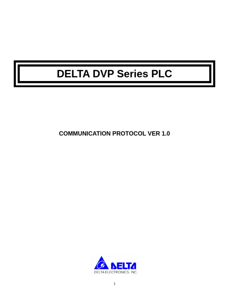 DVP - Communication Protocol | PDF | Ascii | Bit