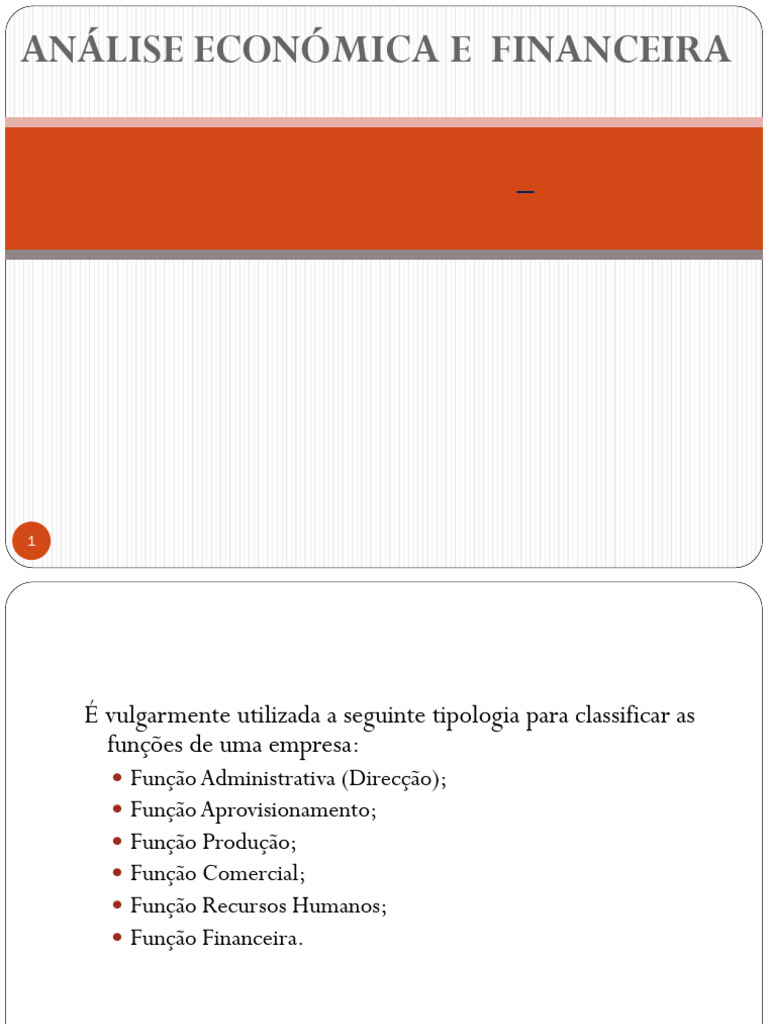 Analise Economica e Financeira | PDF