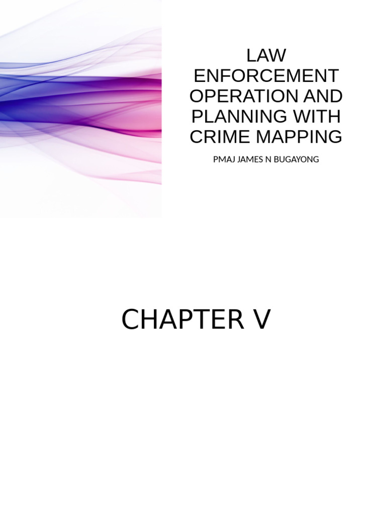 Chapter V Crime Mapping | PDF