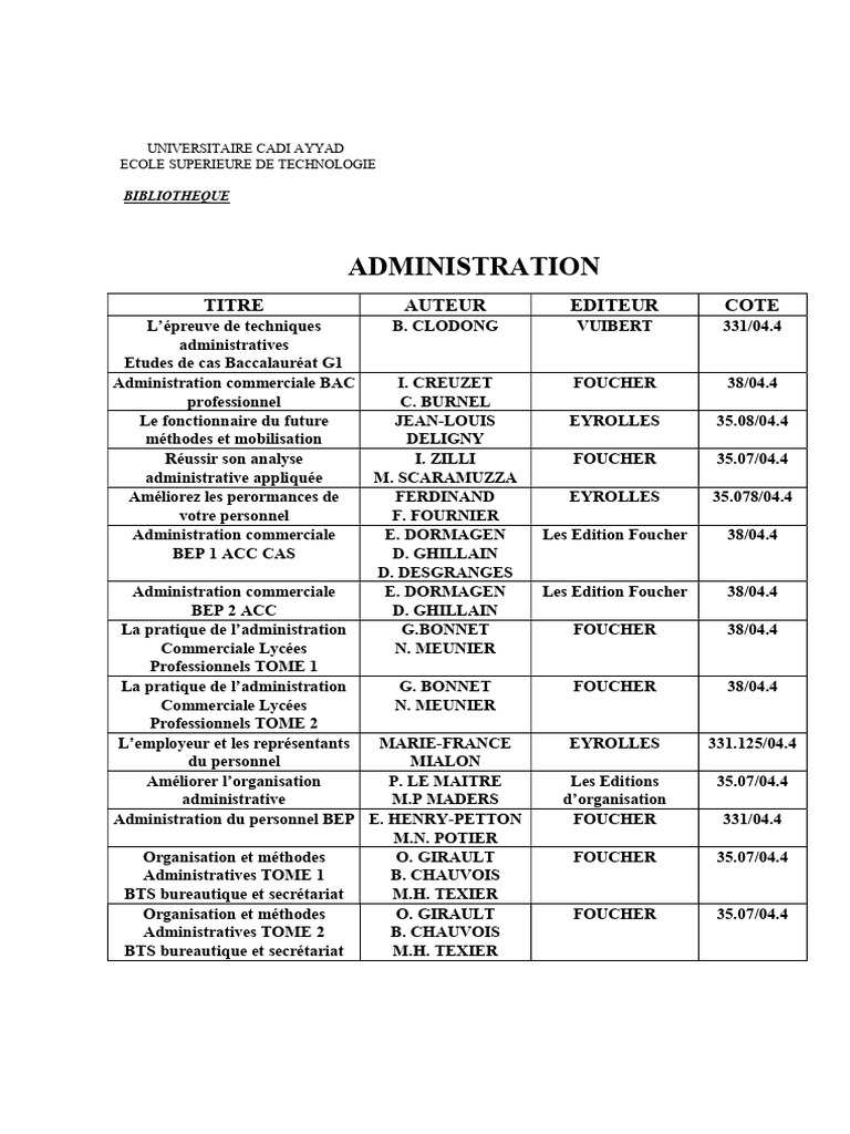 Administration | PDF