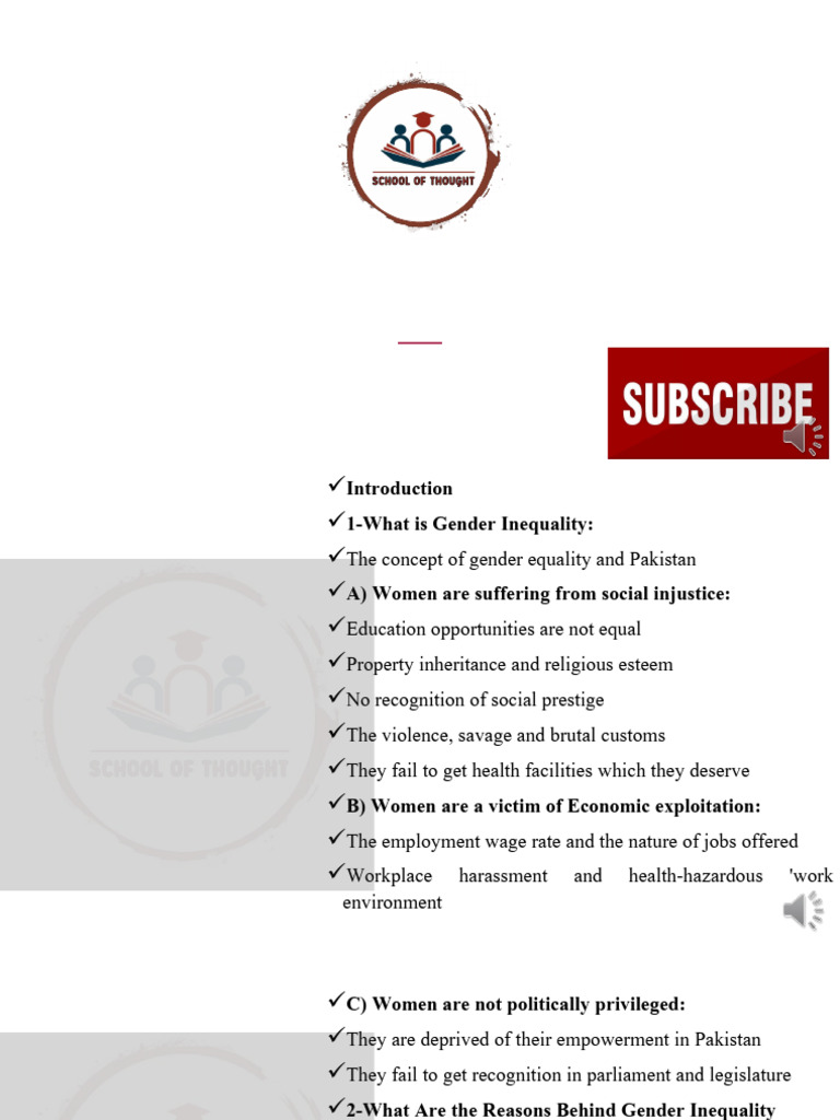 Gender Equality | PDF
