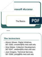Access Basics