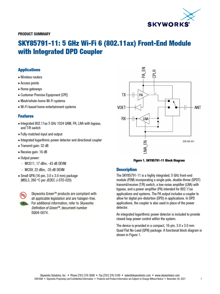 Sky85791-11 206168a PS | PDF