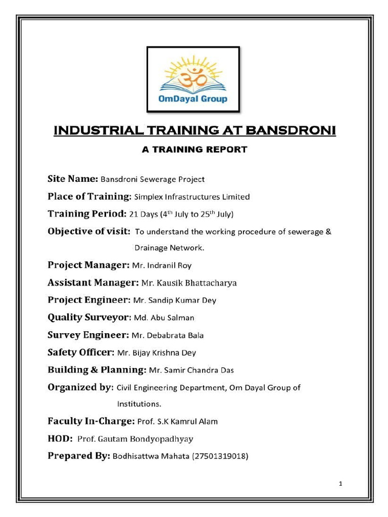 Sample Report - Training | PDF