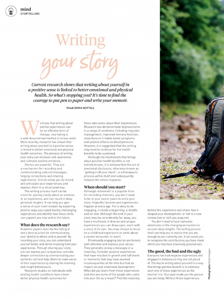 Writing Your Story Pdf