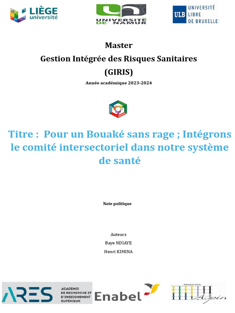 Note Politique Baye - Henri | PDF