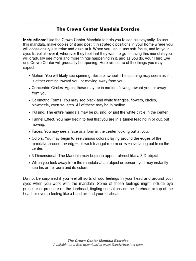 p1 Crown Center Mandala Exercise | PDF