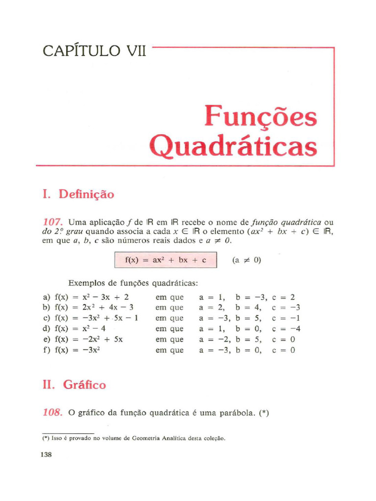 Funções Quadraticas | PDF