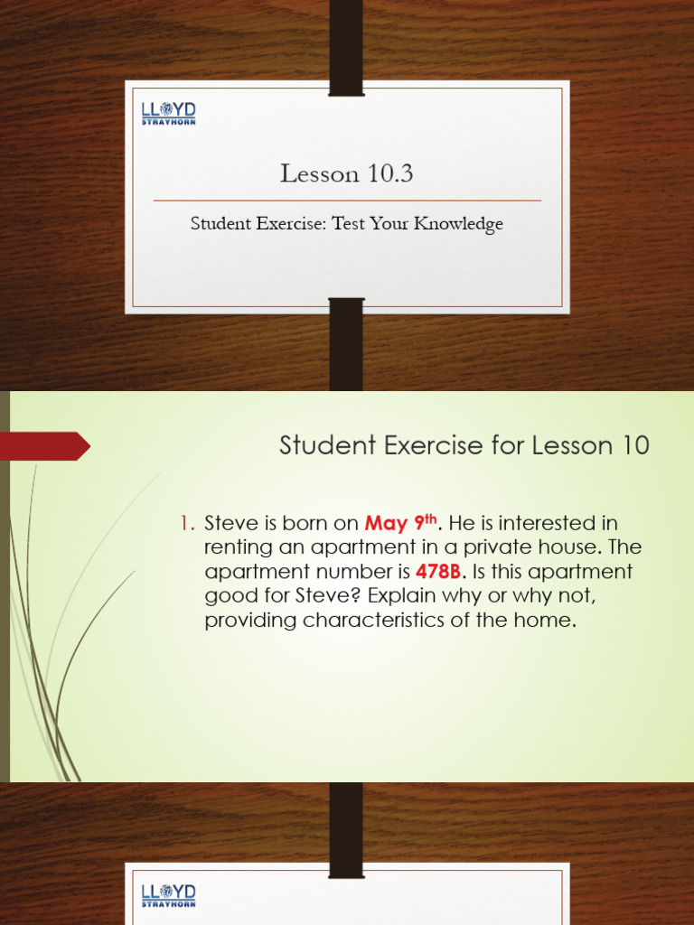 The+Next+Step Lesson+10.3 | PDF