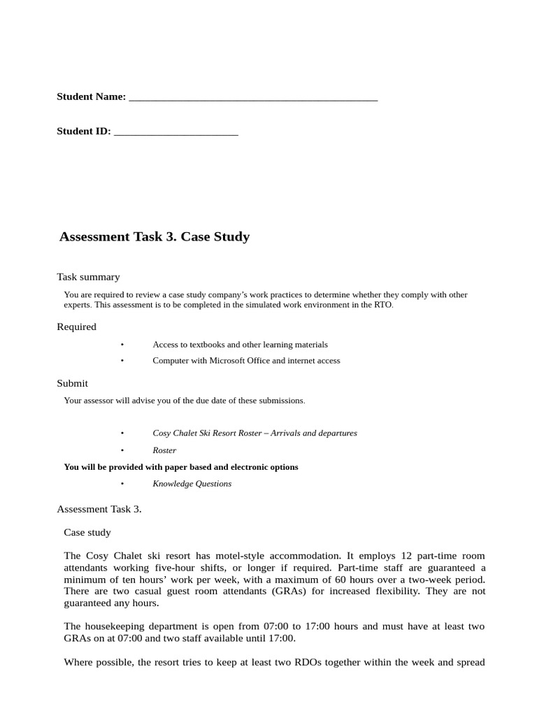 SITXHRM008 Case Study 2 | PDF | Technology & Engineering