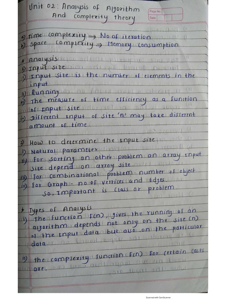Daa unit 2 notes pdf