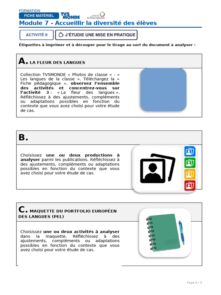 Accueil de la diversité en classe | PDF | Apprentissage | Évolution de ...