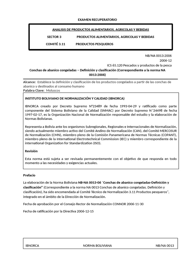 Norma Na 0013 | PDF